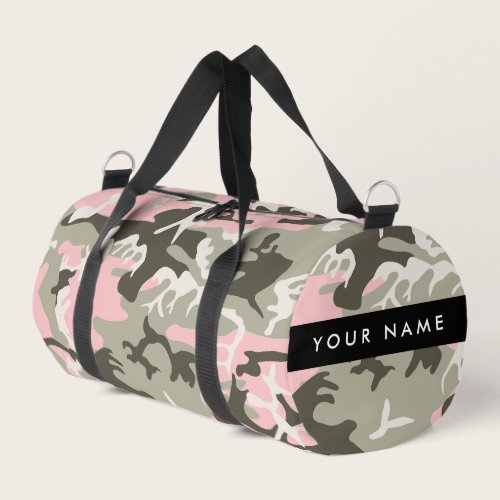 Pink and Green Camouflage Your name Personalize Duffle Bag Pink and Green Camouflage Your name Personalize Duffle Bag