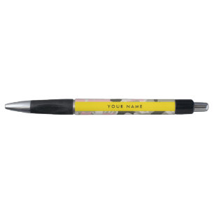 Pink and Green Camouflage Your name Personalize Pen