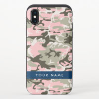 Pink and Green Camouflage Your name Personalize