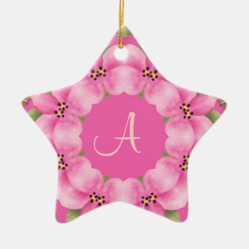 Pink and Green Christmas Ornament