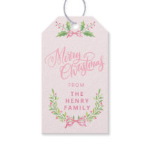 Pink and Green Christmas Wreath