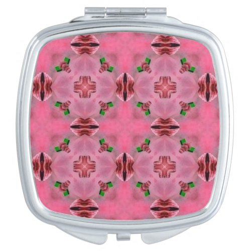  Pink and Green     Compact Mirror