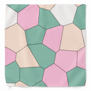 Pink and Green Cool Unique Pattern Bandana