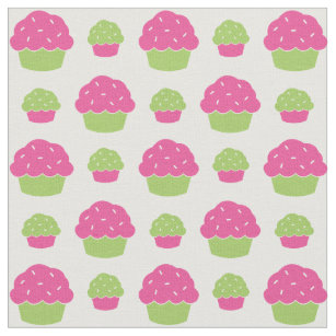 pink cupcake fabric zazzle