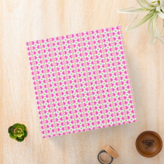 Pink and Green Floral Binder