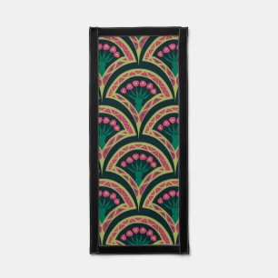 Pink and Green Floral Fan Pattern Pennant