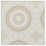 Pink and Green Floral Mandala Pattern Design Fabric