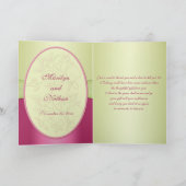 Pink and Green Floral Thank You Card (Inside)