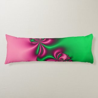 Pink and Green Flow Body Pillow