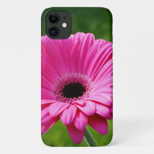 Pink and Green Gerbera Daisy iPhone 11 Case