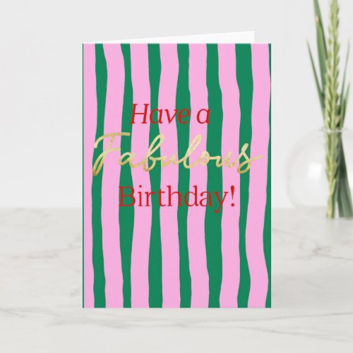Pink and Green Have a Fabulous Birthday