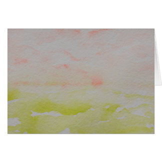 Pink And Green Impressionist Watercolor Landscape