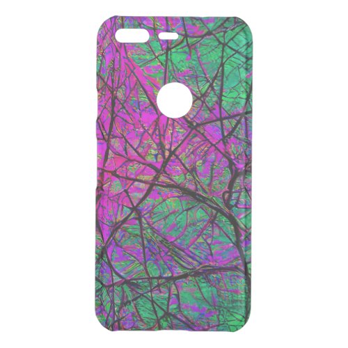 Pink and Green Iridescent Tree Branch Phone Case