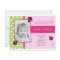 Pink and Green Ladybug BIrthday Party Invitations