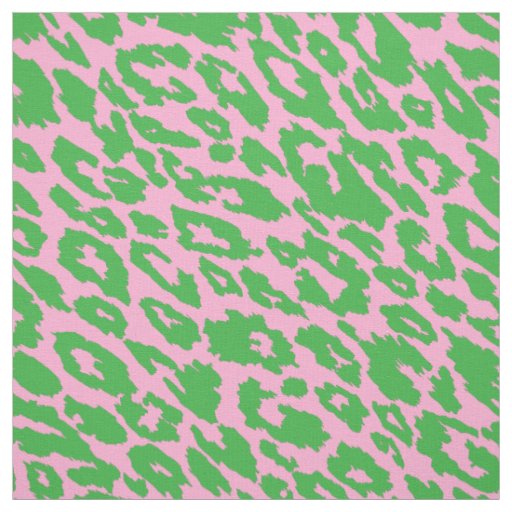『 Green Leopard fam 』by Zuberi 60*60cm Lilly Craft Zebra Animal Print Neon Green Fleece Fabric - 58