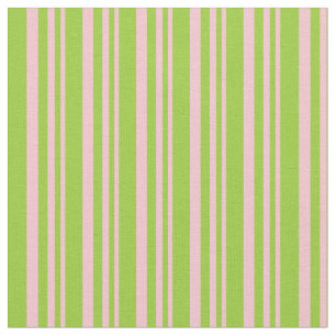 Pink and Green Lines/Stripes Pattern Fabric