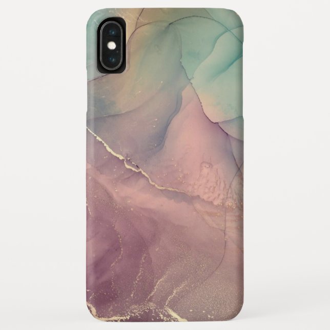 Pink and green   Marble     Case-Mate iPhone Case (Back)