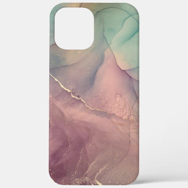 Pink and green   Marble     Case-Mate iPhone Case (Back)