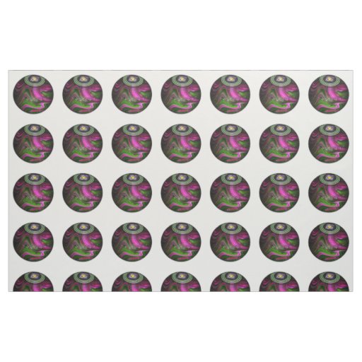 Pink And Green Marble Lawn Bowls, Fabric