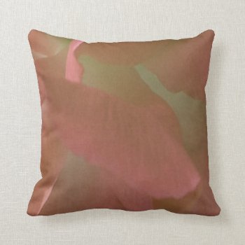 Pink And Green Modern Petals Throw Pillow by BamalamArt at Zazzle