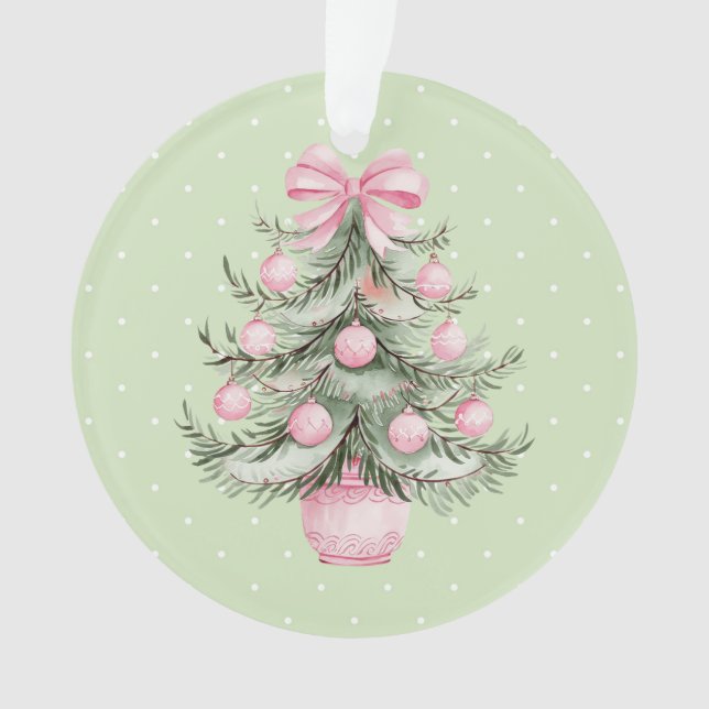 Pink and Green Ornament (Front)