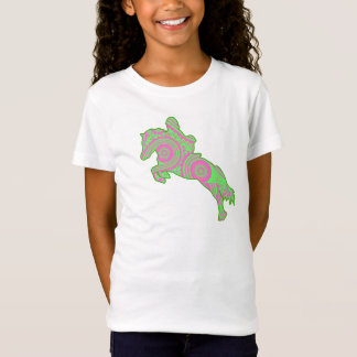 Pink and Green Paisley Jumping Pony Shirt