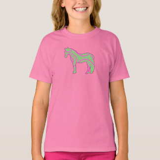 Pink and Green Paisley Pony Shirt