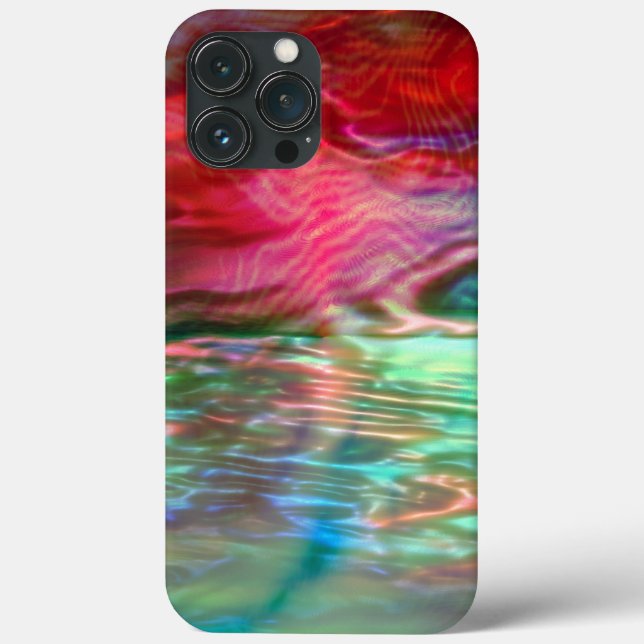 Pink and green pearly virtual texture Case-Mate iPhone case (Back)