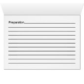 Pink and Green Personalized Recipe Card (Inside Horizontal (Bottom))