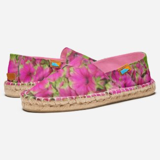 PINK AND GREEN PETUNIAS