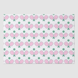 Pink and Green Pickleball  Tissue Paper