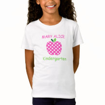 Pink and Green Polka Dot Teacher's Apple Kids