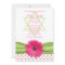 Pink and Green Polka Dots Bat Mitzvah Invitation