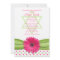 Pink and Green Polka Dots Bat Mitzvah Invitation