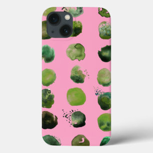 Pink and Green Polka Dots Case-Mate iPhone Case