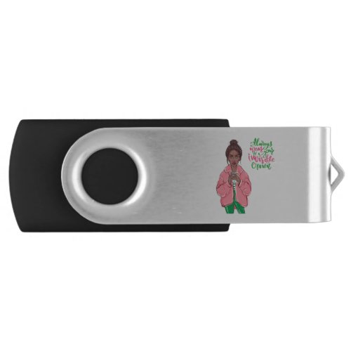 Pink and Green Queen Flash Drive