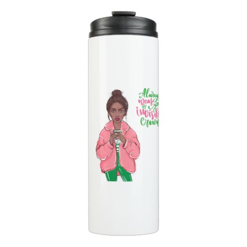 Pink and Green Queen Thermal Tumbler