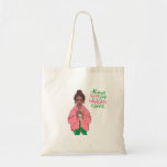 Pink and Green Queen Tote Bag