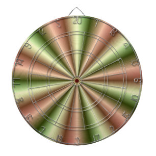 Pink and Green Ribbed Pleat Dartboard