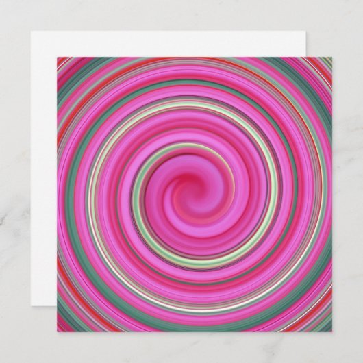 Pink and green spiral (Front/Back)