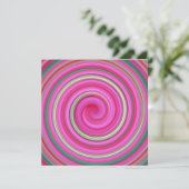 Pink and green spiral (Standing Front)