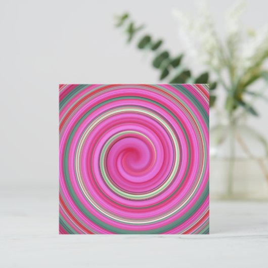Pink and green spiral (Standing Front)