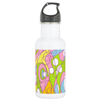 Pink and Green Stainless Steel Water Bottle