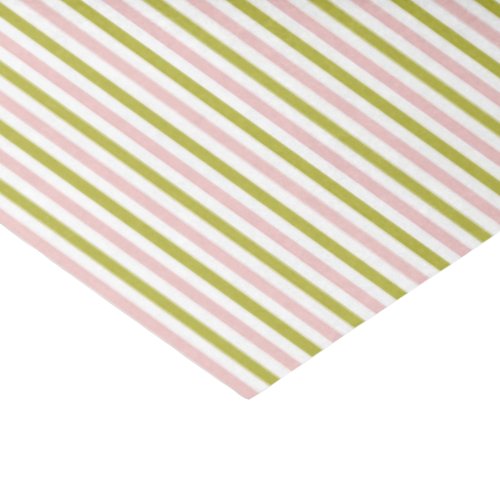 Pink and Green stripe tissue paper