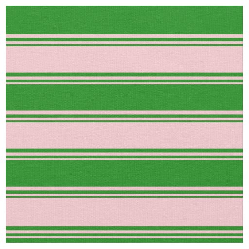 Pink and Green Striped/Lined Pattern Fabric