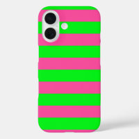 Pink and Green Stripes Design