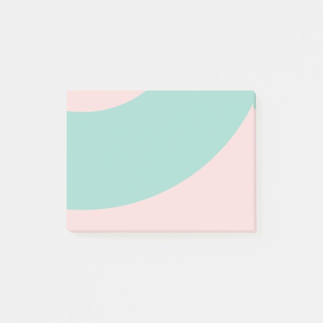 Pink and Green swirls Post-it Notes (Front)