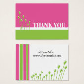Pink and Green Thankyou (Front & Back)