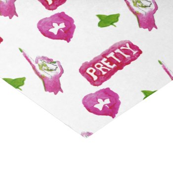 Pink And Green Tissue Paper by dawnfx at Zazzle