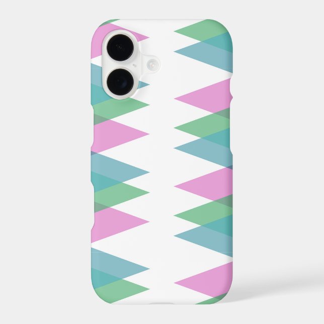 Pink and green triangles Case-Mate iPhone case (Back)